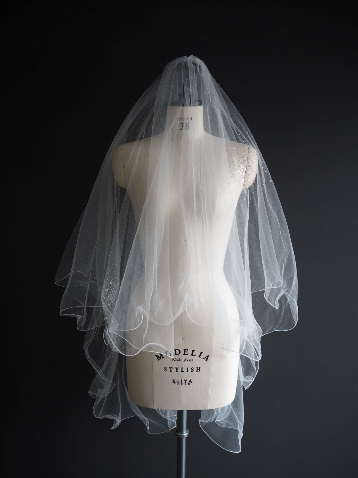 Beaded & Glitter Veil – BV-29